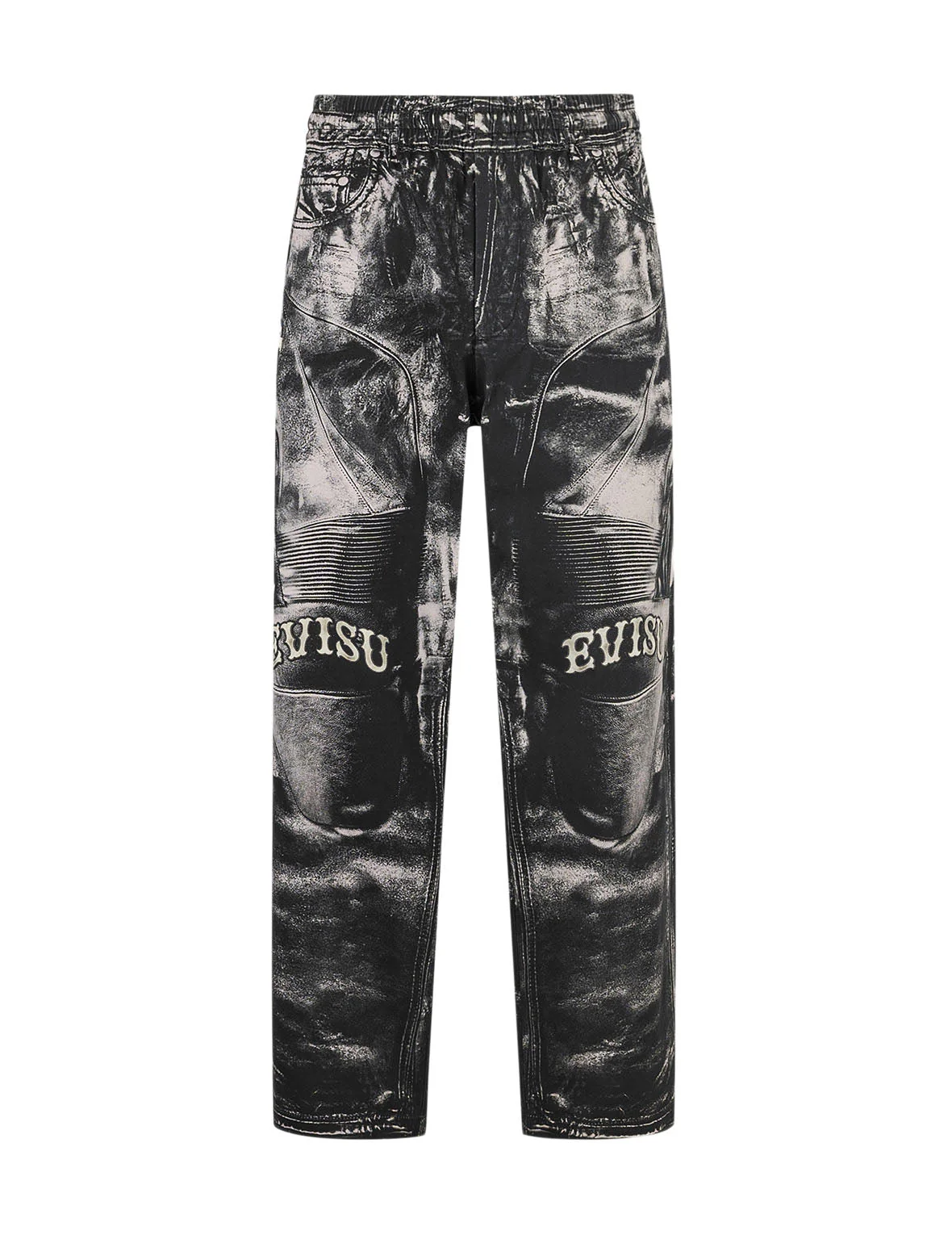Multi-replicate Print Wide-leg Biker Pants - Image 10
