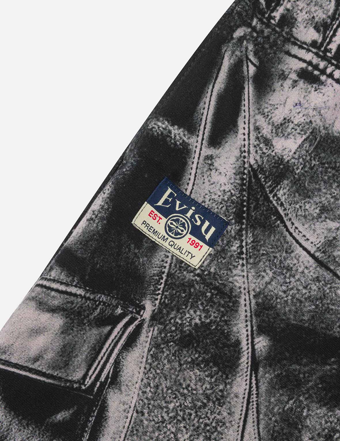 Multi-replicate Print Wide-leg Biker Pants - Image 16