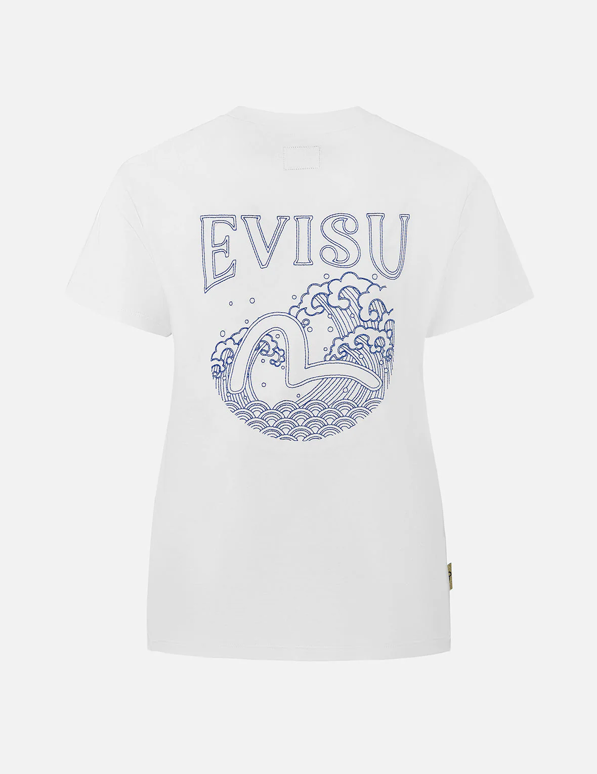 Nautical Theme Print and Embroidery Boyfriend T-Shirt