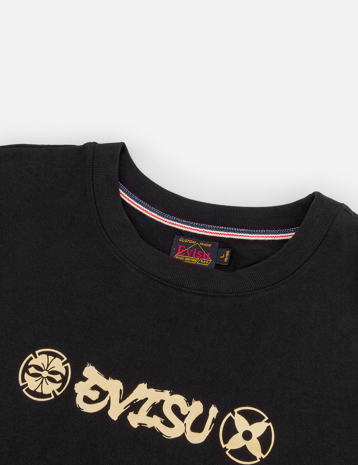 Ninja Daruma and Logo Prints Regular Fit T-shirt - Image 7