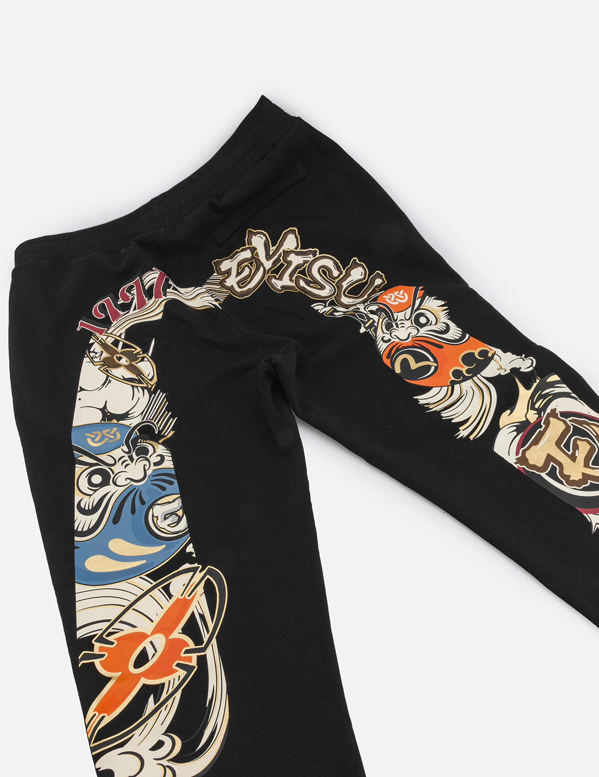 Ninja Daruma Daicock Print Regular Fit Sweatpants - Image 13