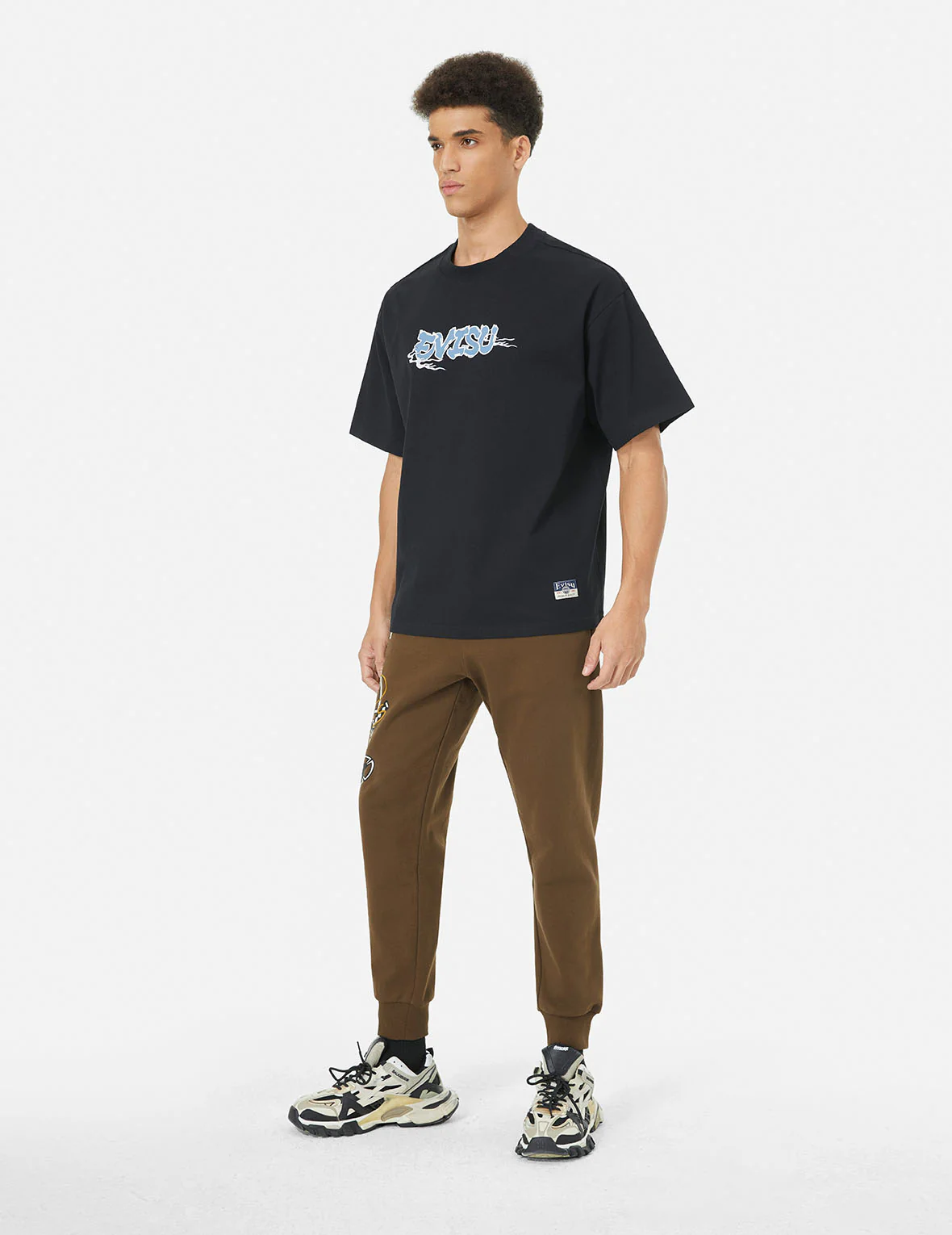 Ninja Daruma Print Regular Fit Sweatpants - Image 11