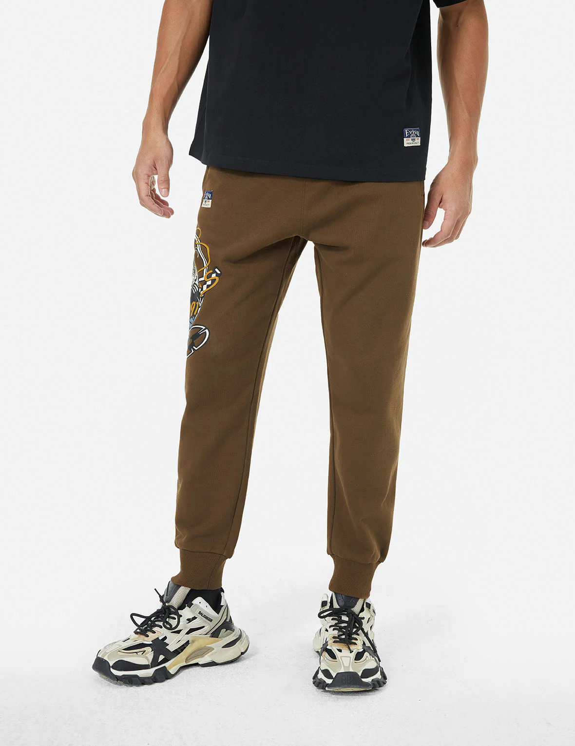 Ninja Daruma Print Regular Fit Sweatpants - Image 13