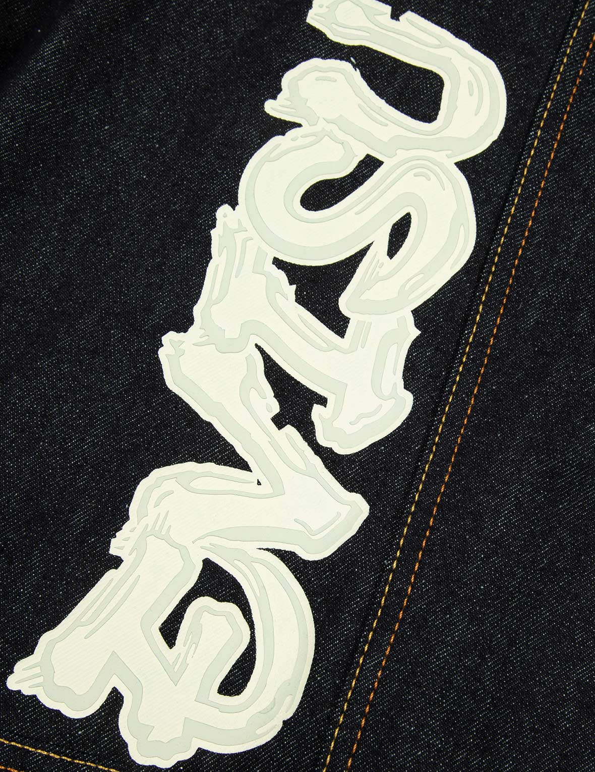 Ninja Godhead Print Loose Fit Deconstructive Denim Jacket - Image 13