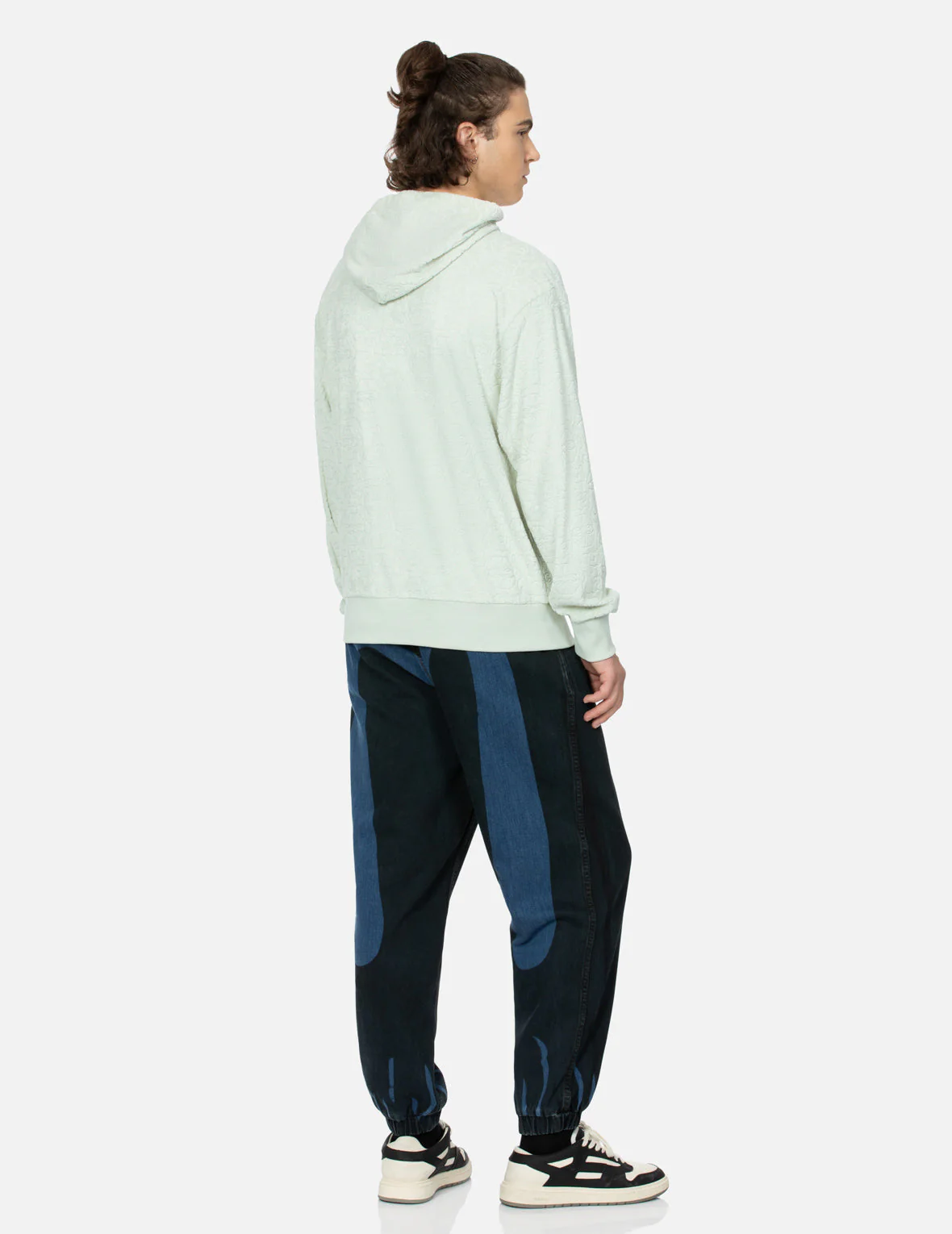 Overdye Daicock Wide-leg Denim Joggers - Image 3