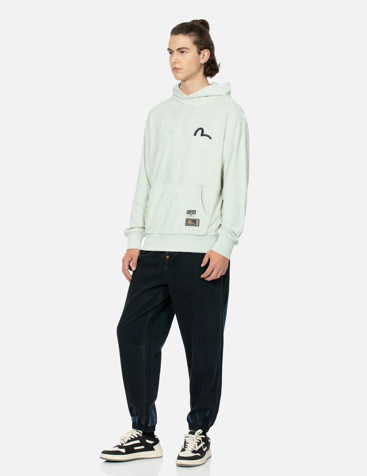 Overdye Daicock Wide-leg Denim Joggers - Image 4