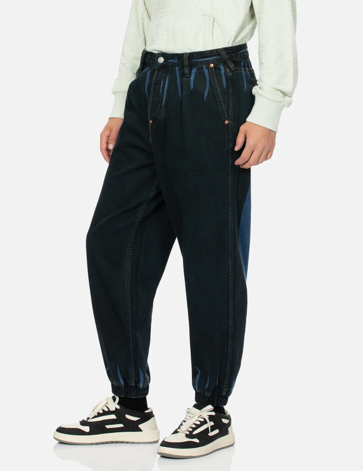 Overdye Daicock Wide-leg Denim Joggers - Image 8