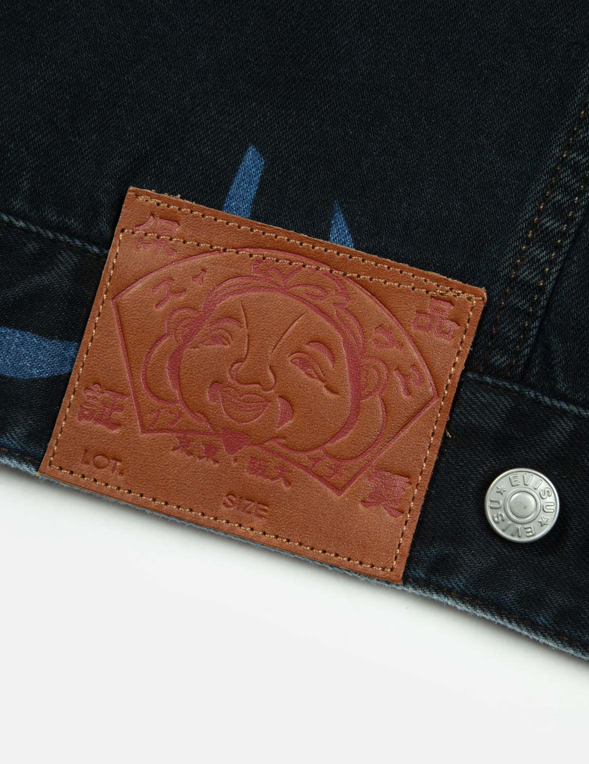 Overdye Logo and Seagull Relax Fit Denim Jacket - Image 13