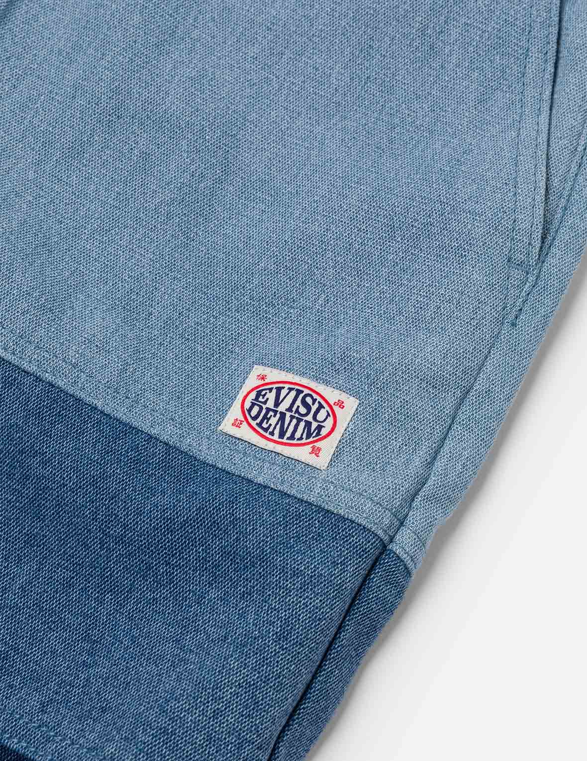 Panel Design Regular Fit Denim Shorts - Image 6