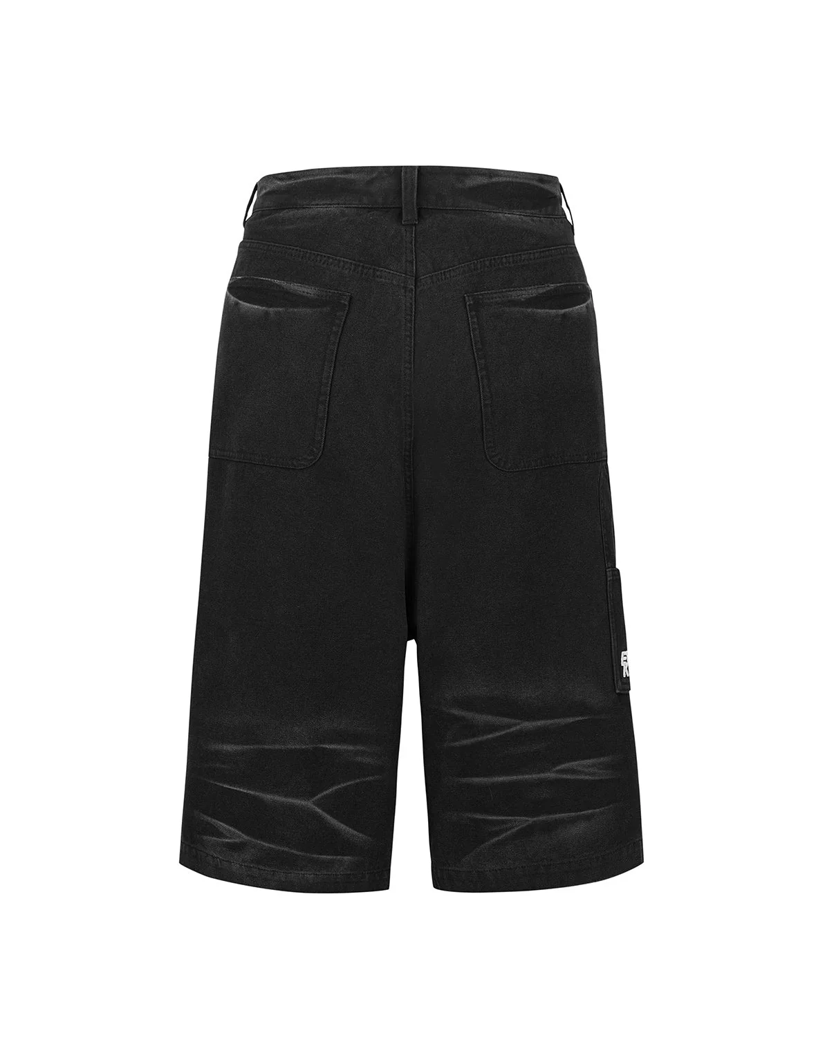Pigment Dyed Heavy Washed Fashion Fit Skateboard Shorts - Image 12