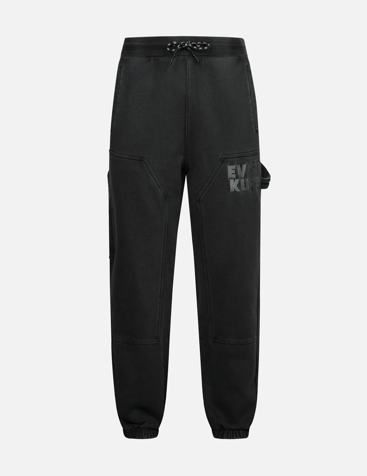Pigment Dyed Logo and Kamon Embroidery Relax Fit Sweatpants - Image 5