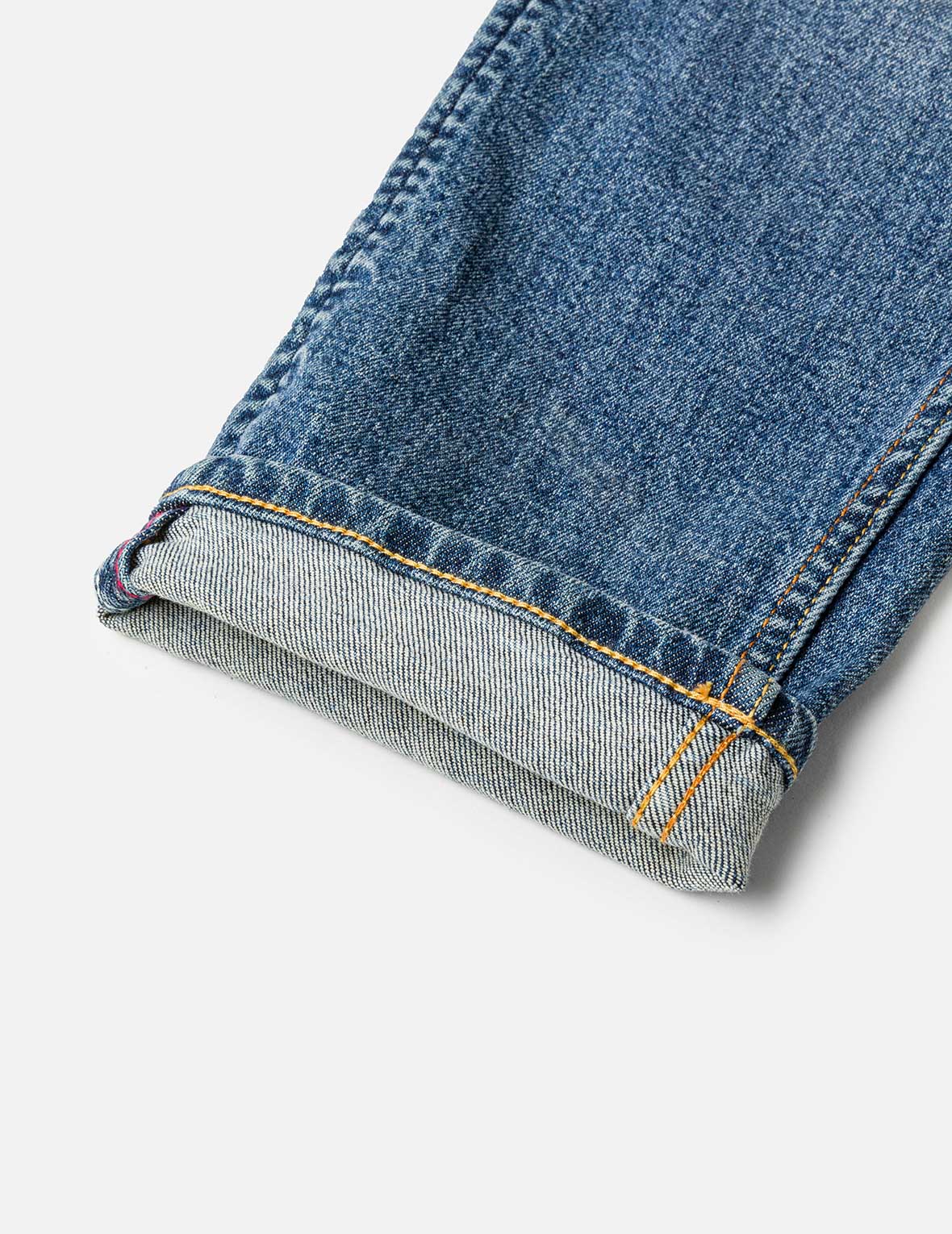 Pixel Seagull Embroidery Relax Jeans - Image 10