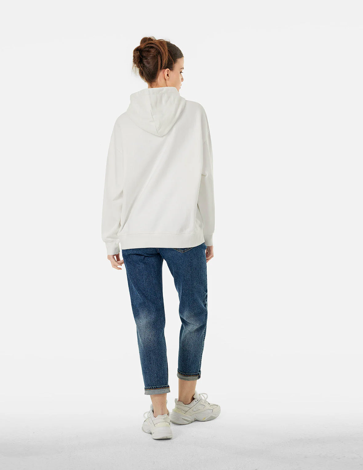 Pixel Seagull Embroidery Relax Jeans - Image 3