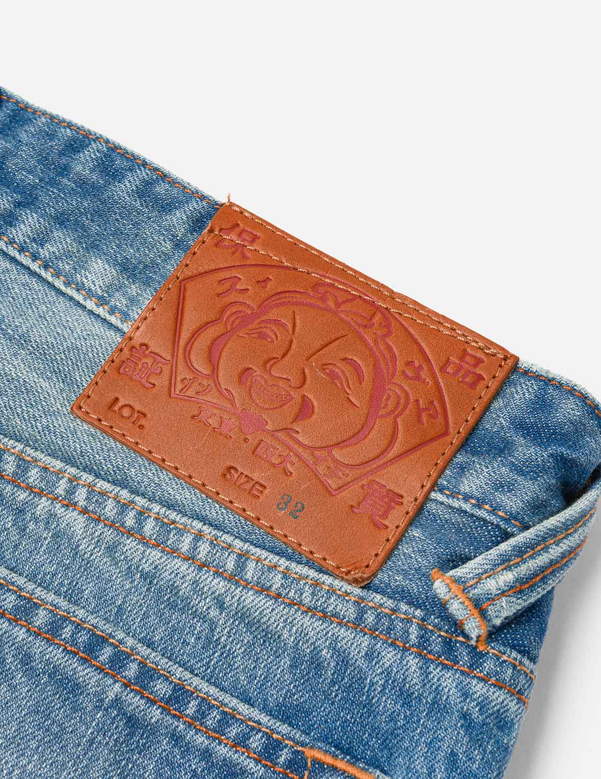 Playful Seagull and The Great Wave Print Regular Fit Denim Shorts - Image 8
