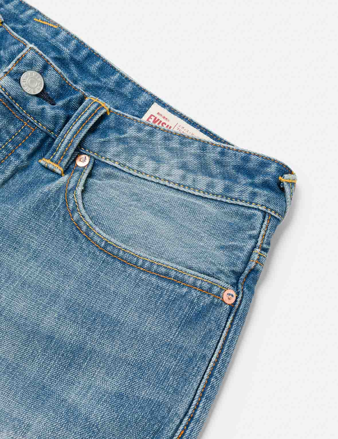 Playful Seagull and The Great Wave Print Regular Fit Denim Shorts - Image 9