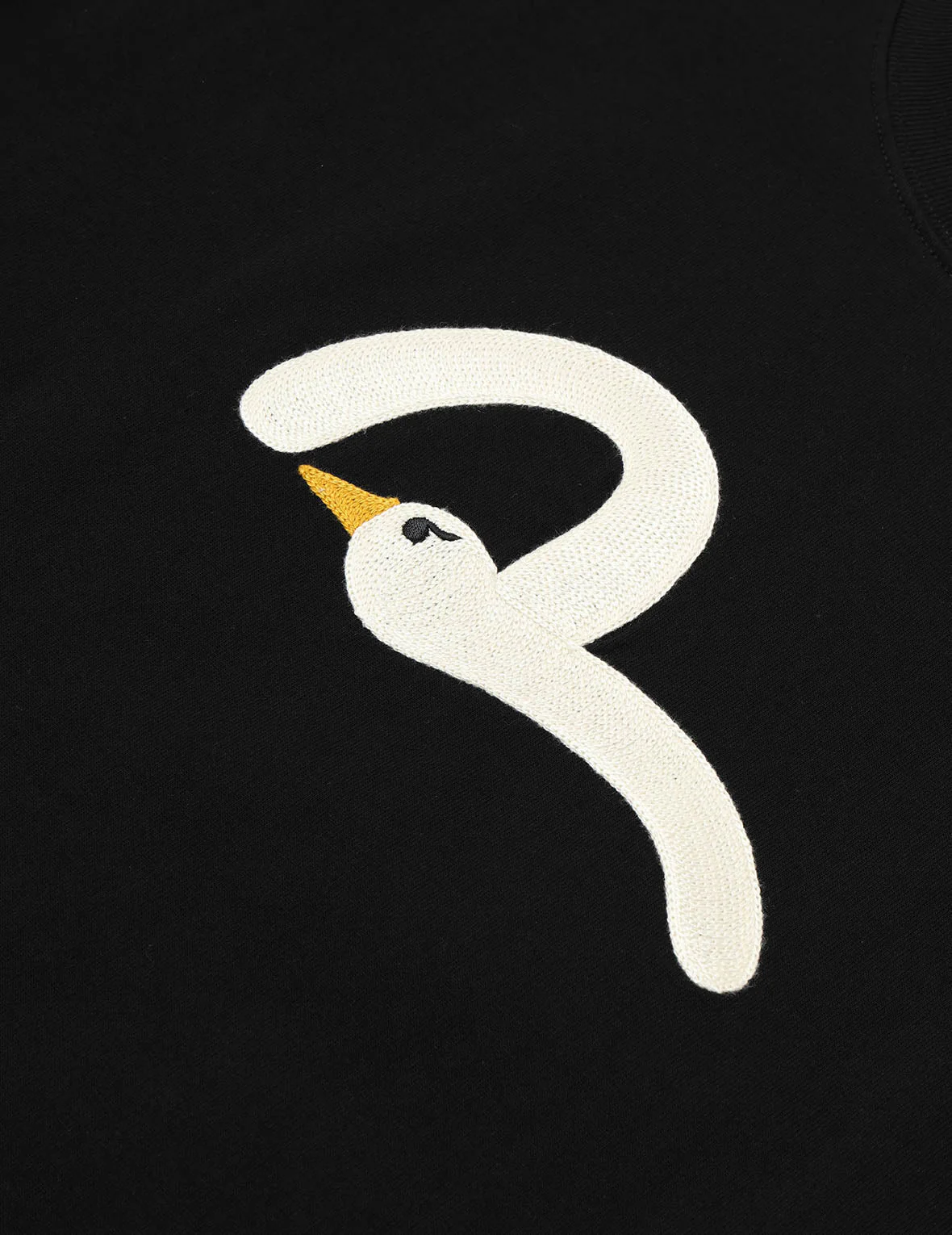 Playful Seagull Embroidery Relax Fit T-Shirt - Image 10