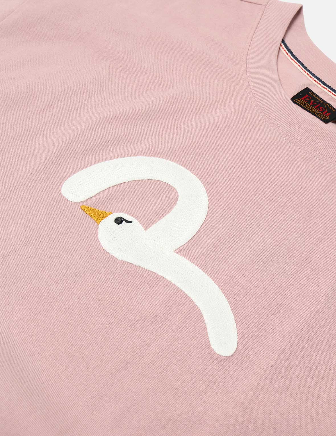 Playful Seagull Embroidery Relax Fit T-Shirt - Image 13