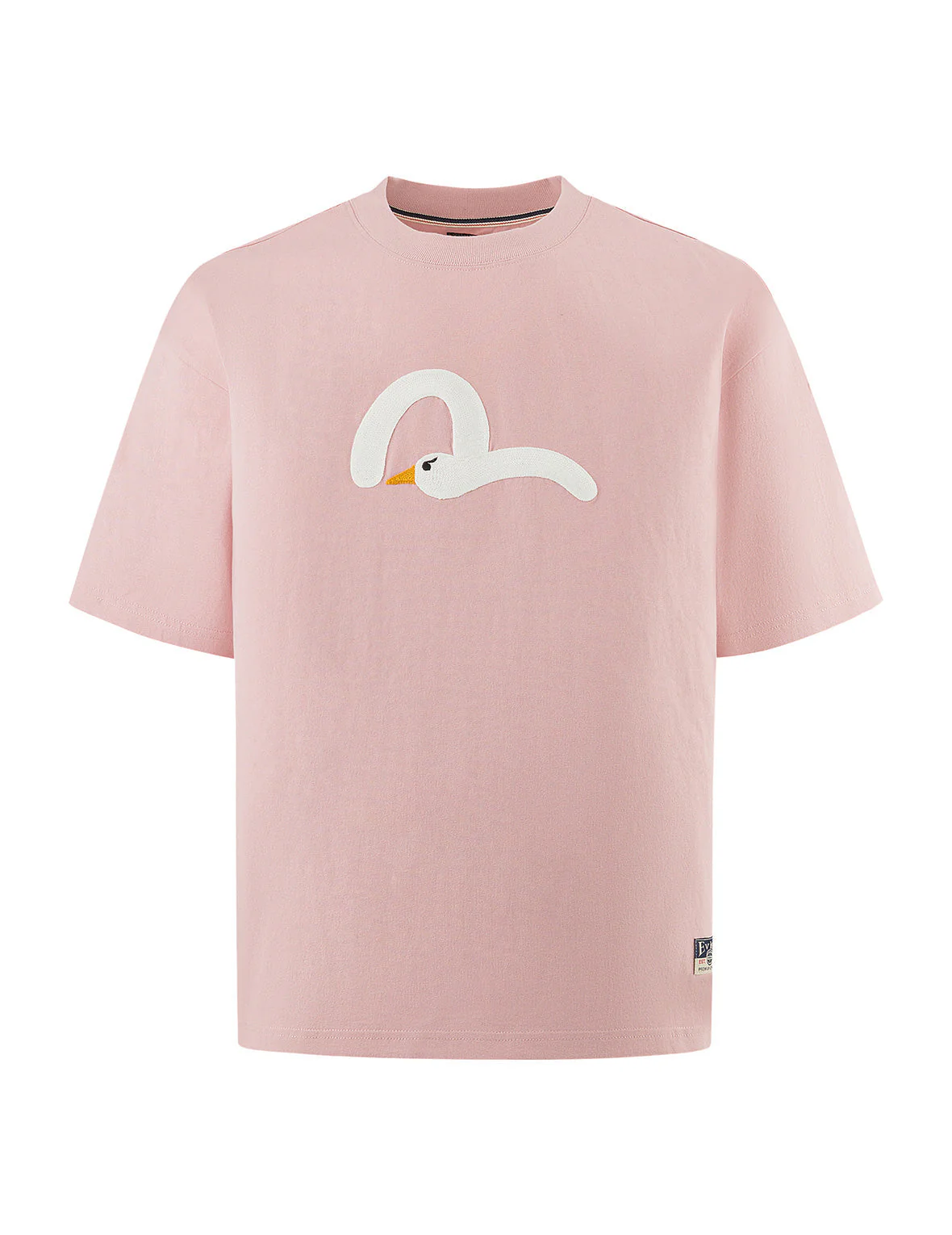 Playful Seagull Embroidery Relax Fit T-Shirt - Image 20