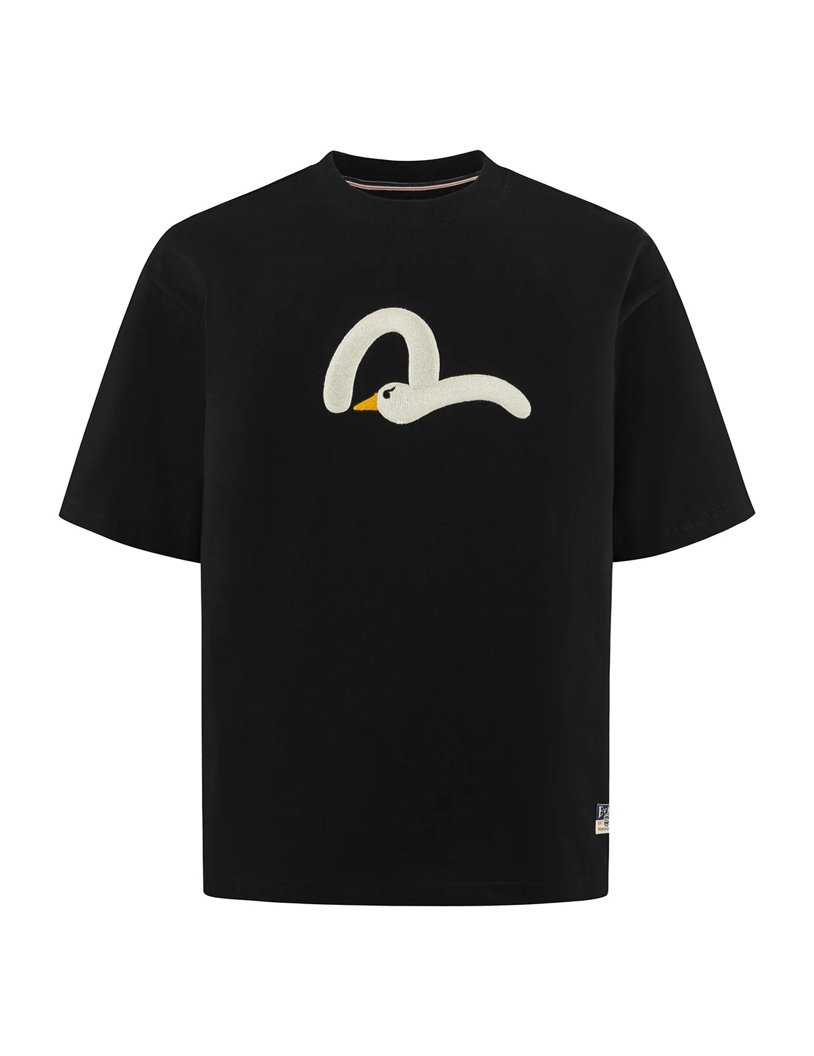 Playful Seagull Embroidery Relax Fit T-Shirt - Image 21