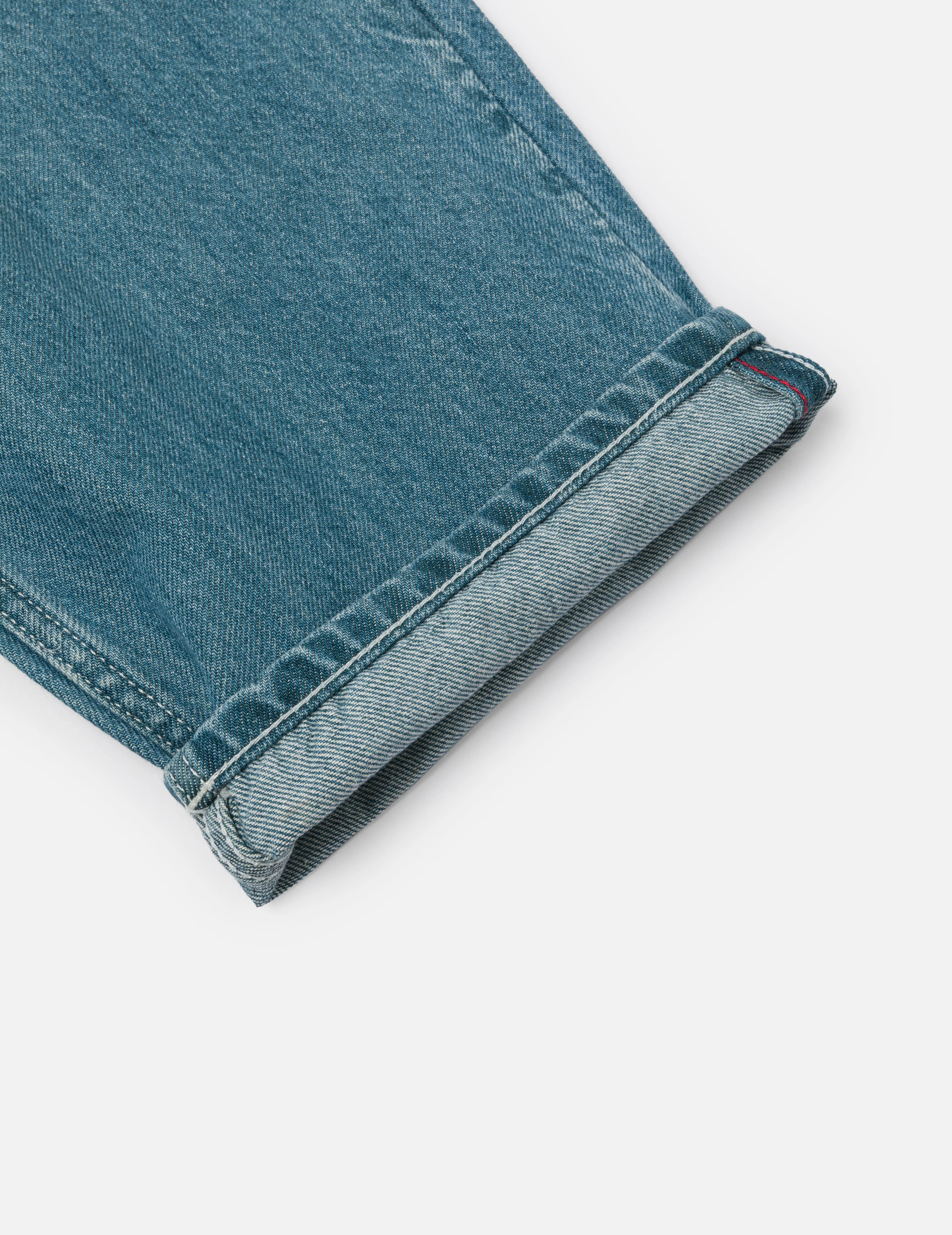 Playful Seagull Print Pocket Loose Fit Jeans #2038 - Image 10