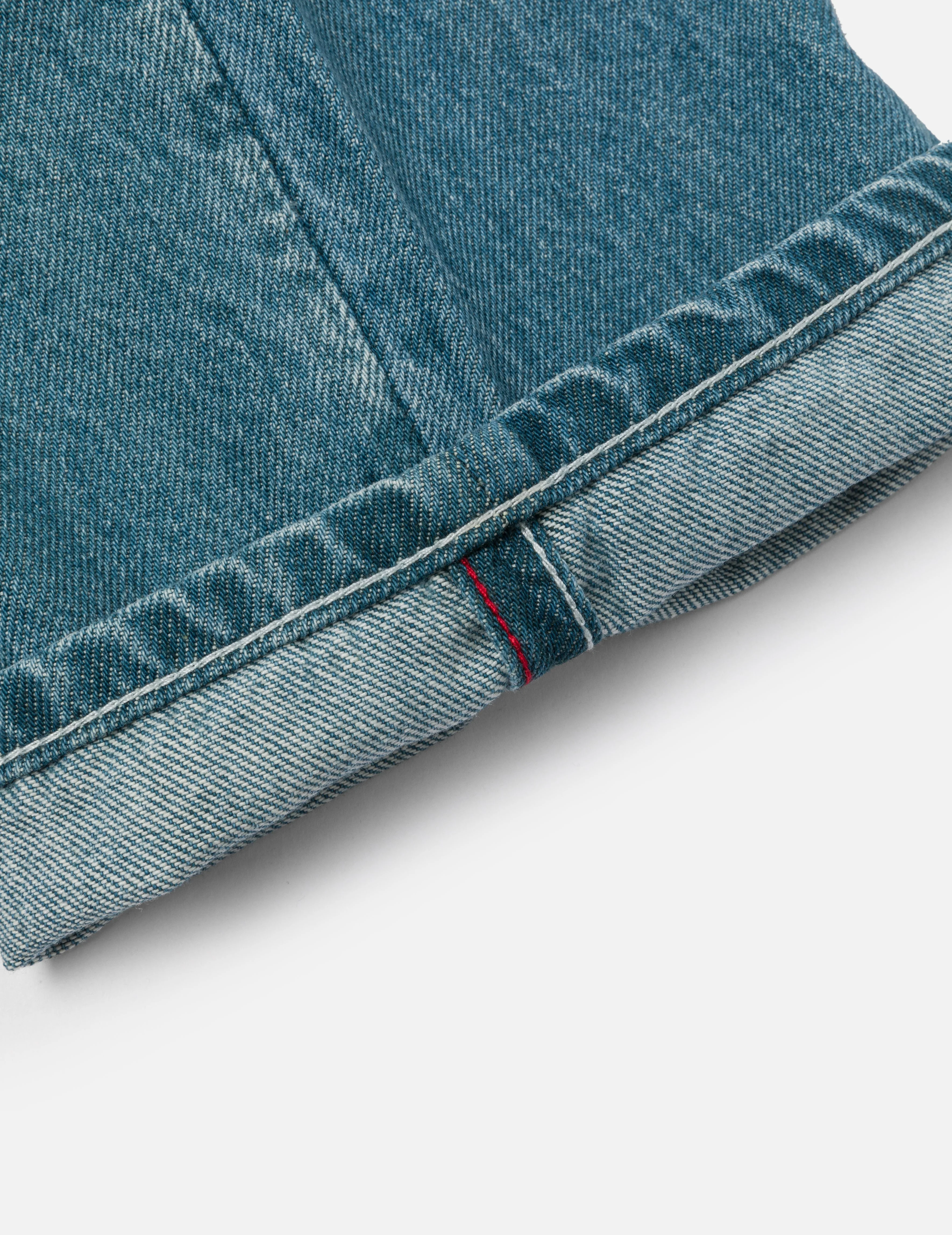 Playful Seagull Print Pocket Loose Fit Jeans #2038 - Image 11