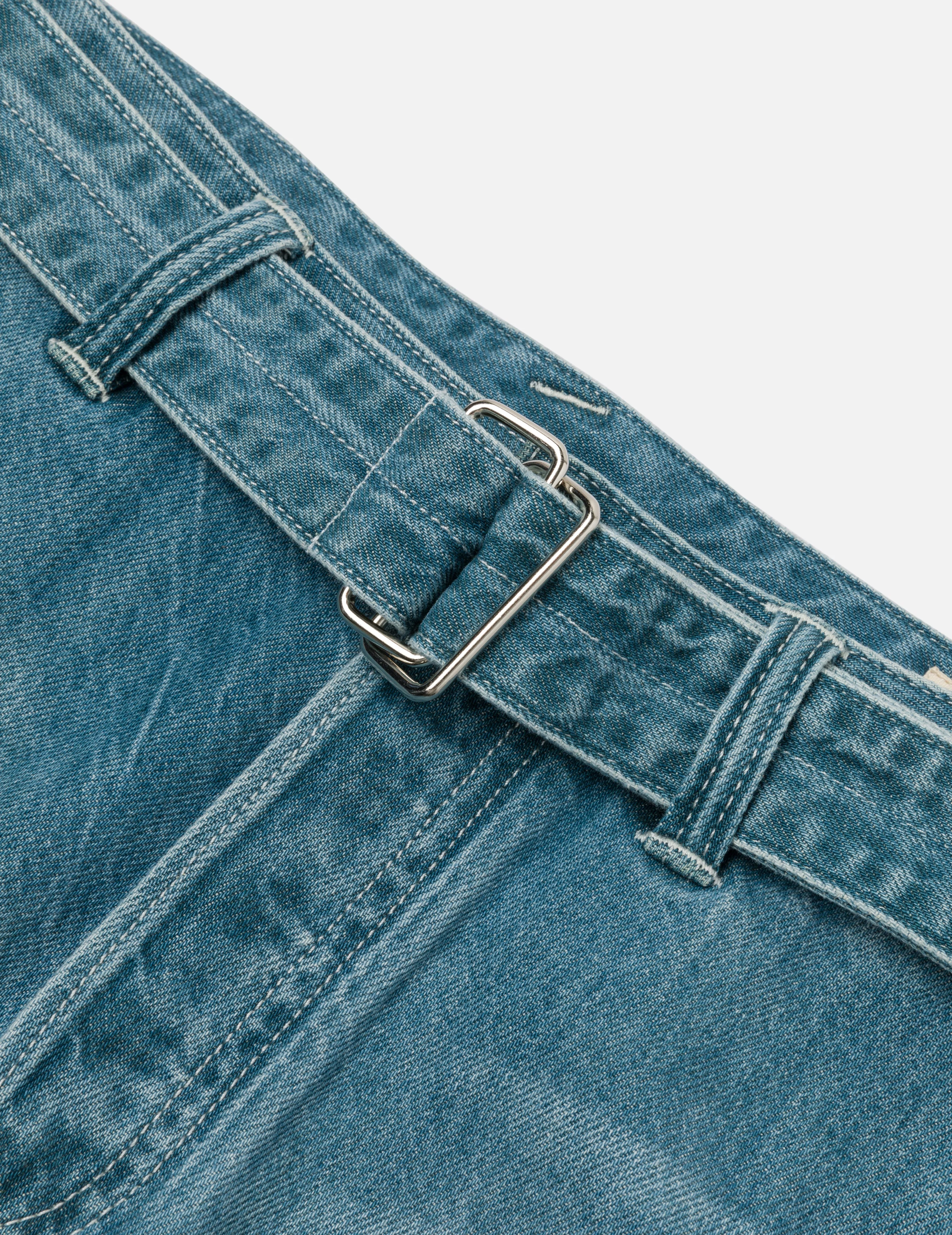 Playful Seagull Print Pocket Loose Fit Jeans #2038 - Image 7