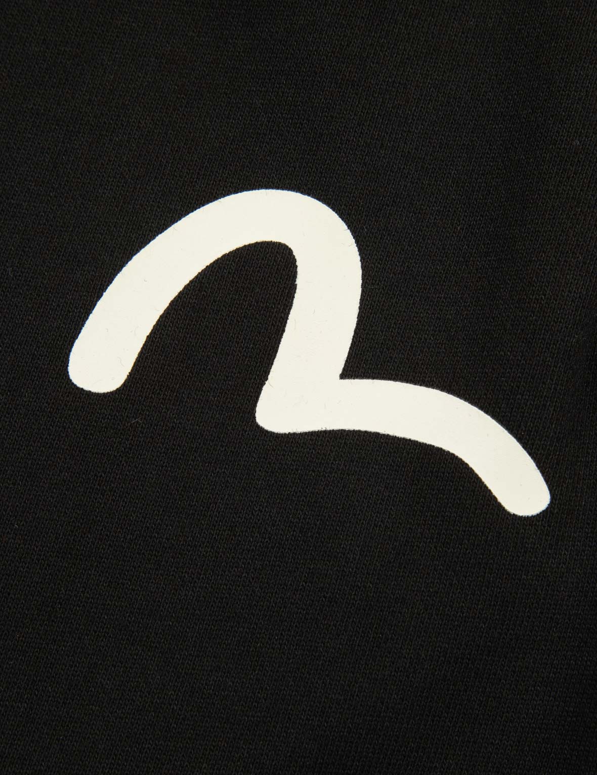 Pocket-shaped Daruma and Seagull Print Straight Fit Sweatpants - Image 11