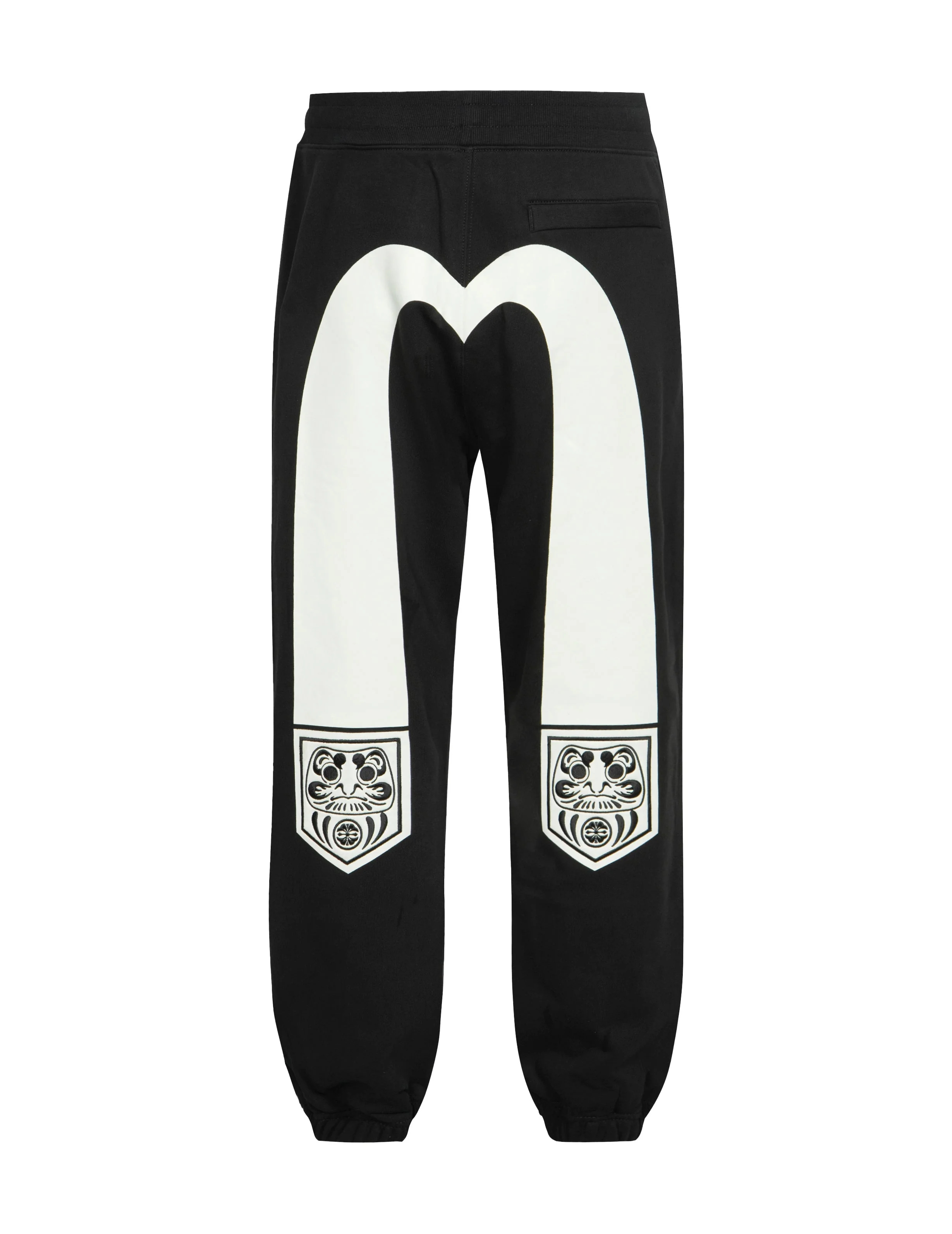 Pocket-shaped Daruma and Seagull Print Straight Fit Sweatpants - Image 14