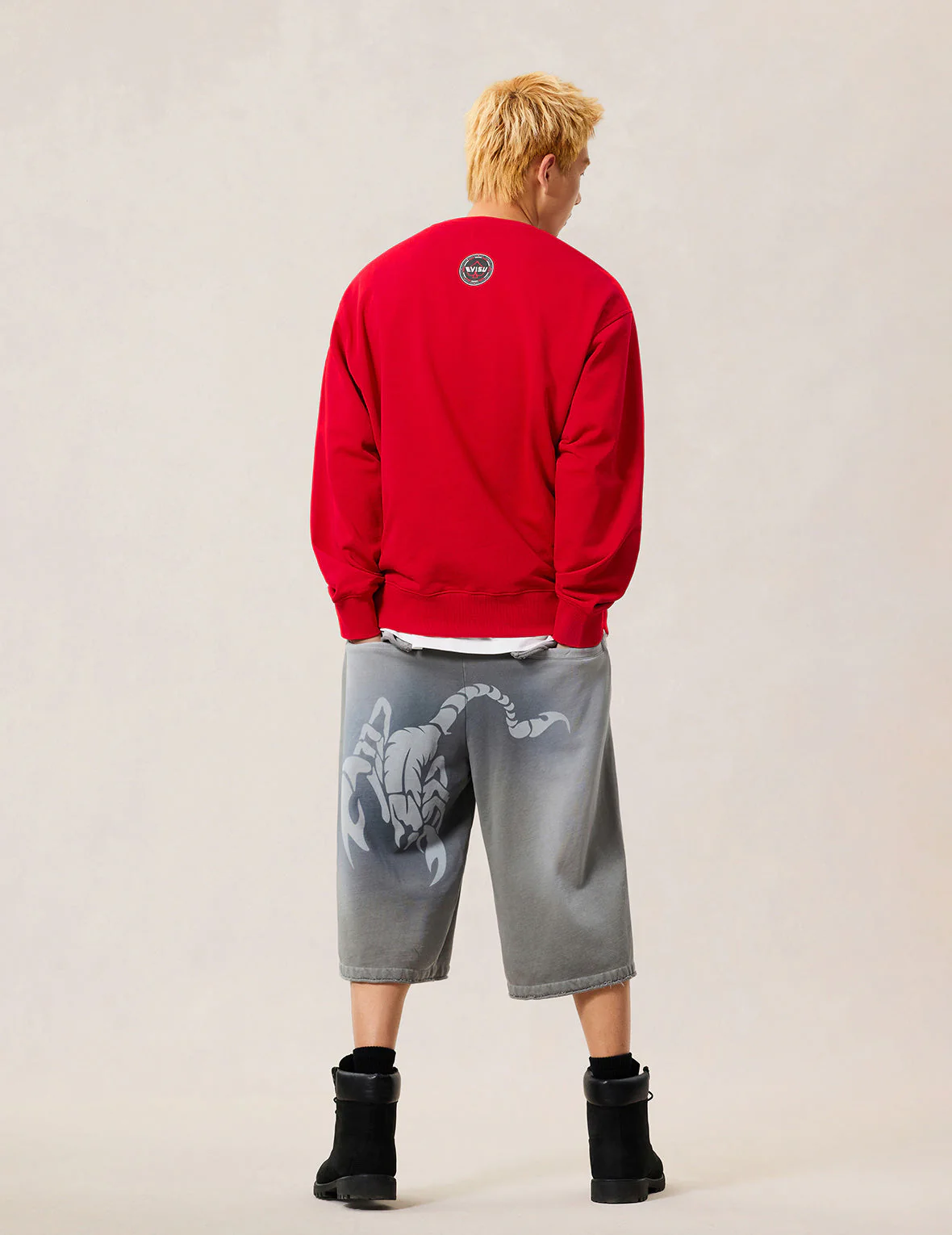 Poker Lucky Dice Embroidery Sweatshirt - Red - Image 13