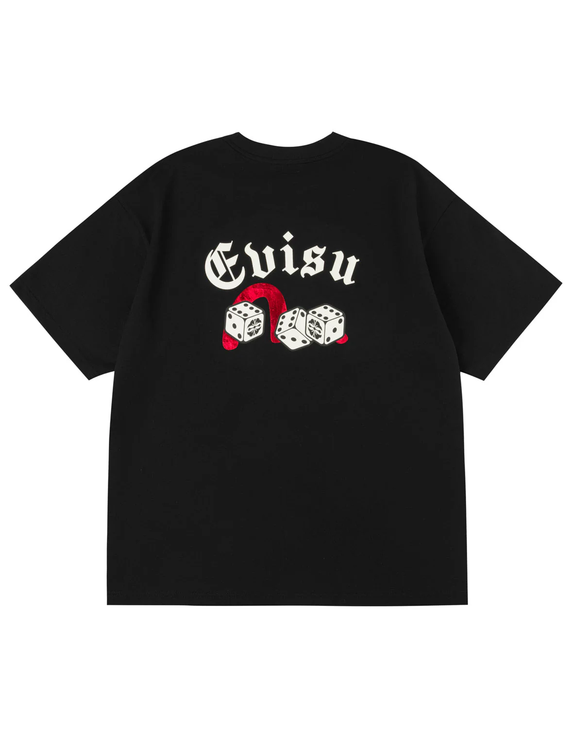 Poker Lucky Dice and Flocked Seagull T-shirt - Black - Image 12