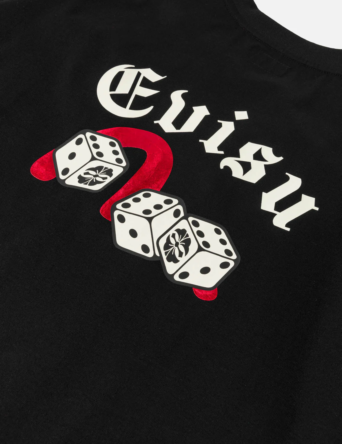 Poker Lucky Dice and Flocked Seagull T-shirt - Black - Image 7