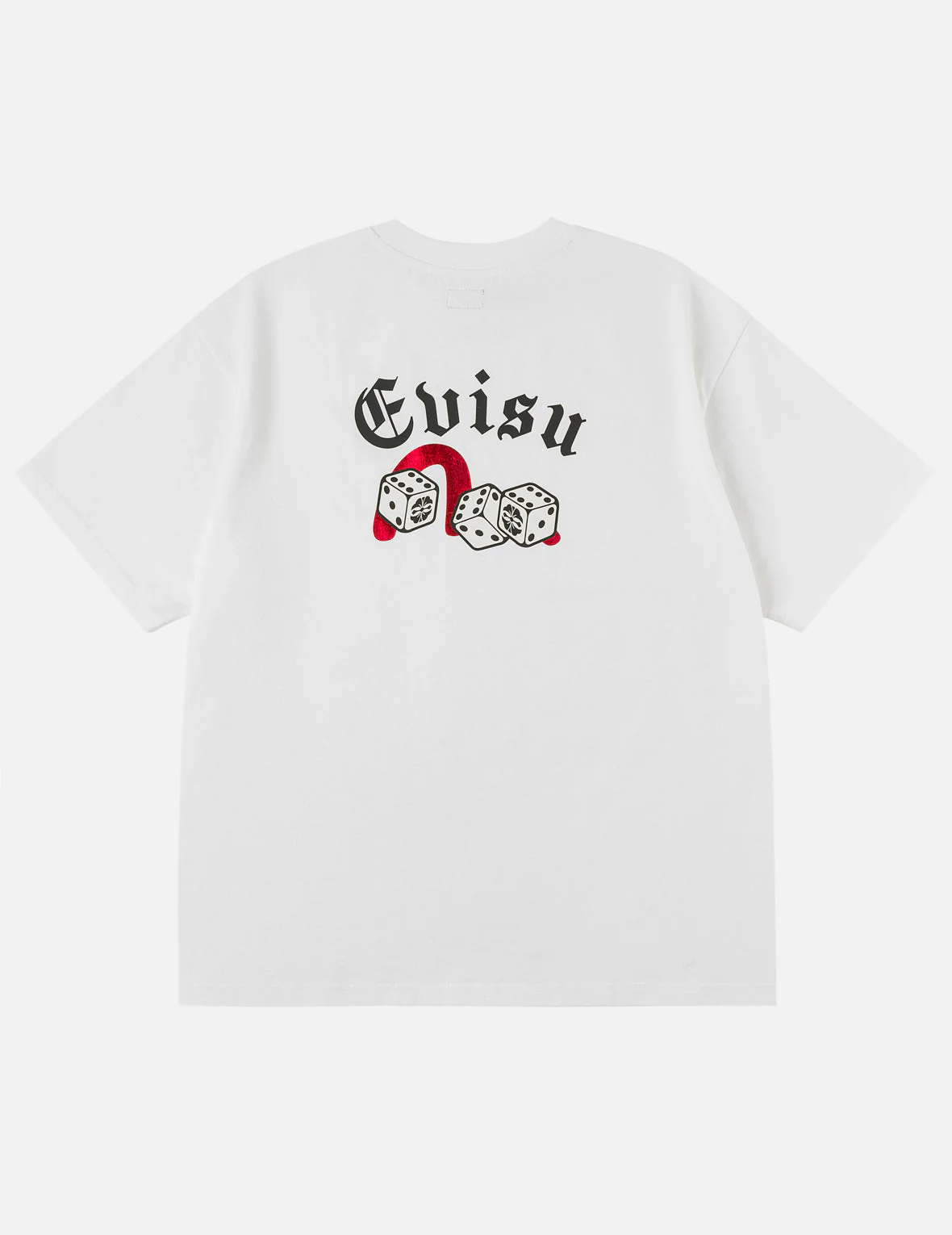 Poker Lucky Dice and Flocked Seagull T-shirt - White - Image 3