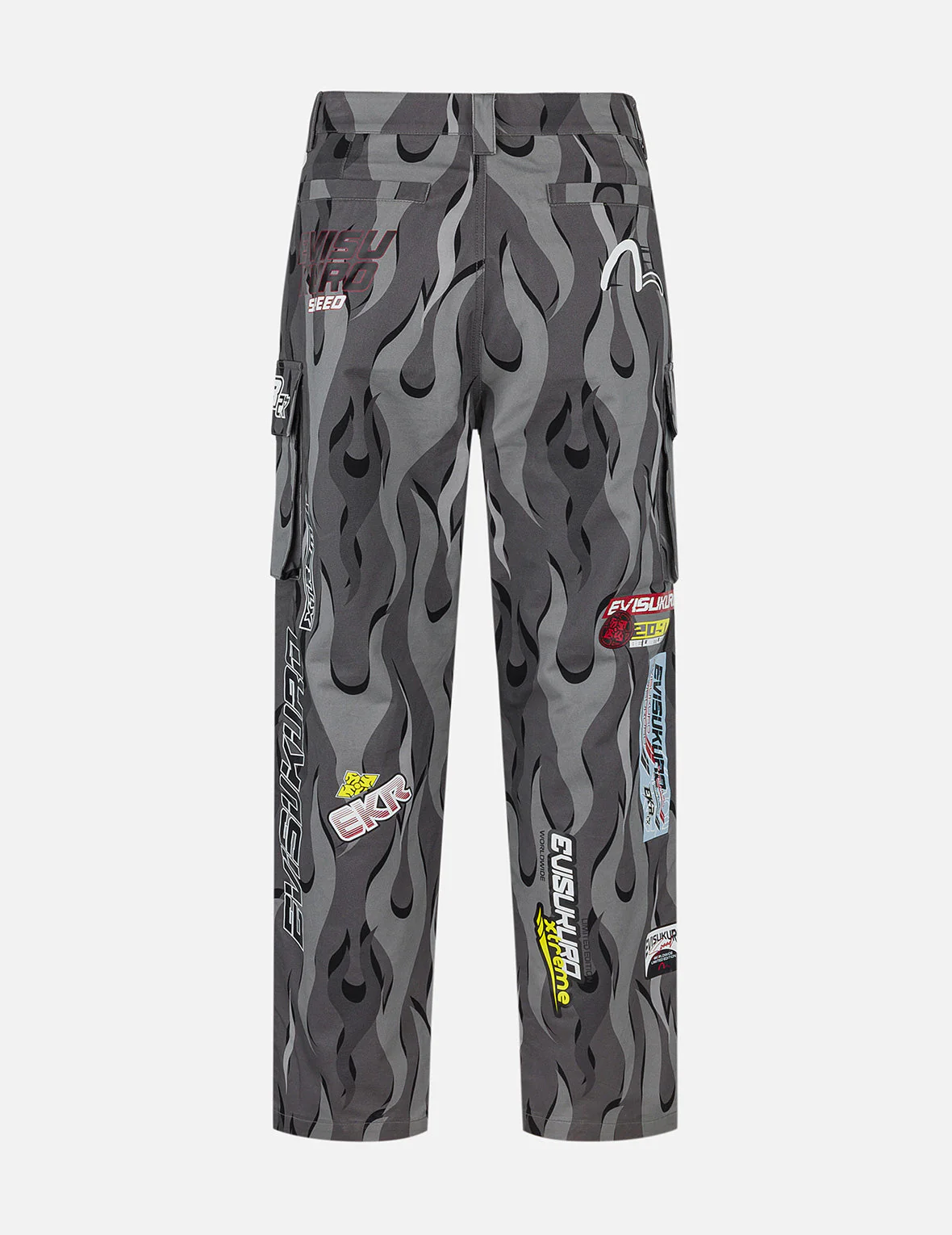 Racing Camouflage Wide-leg Cargo Pants - Image 2