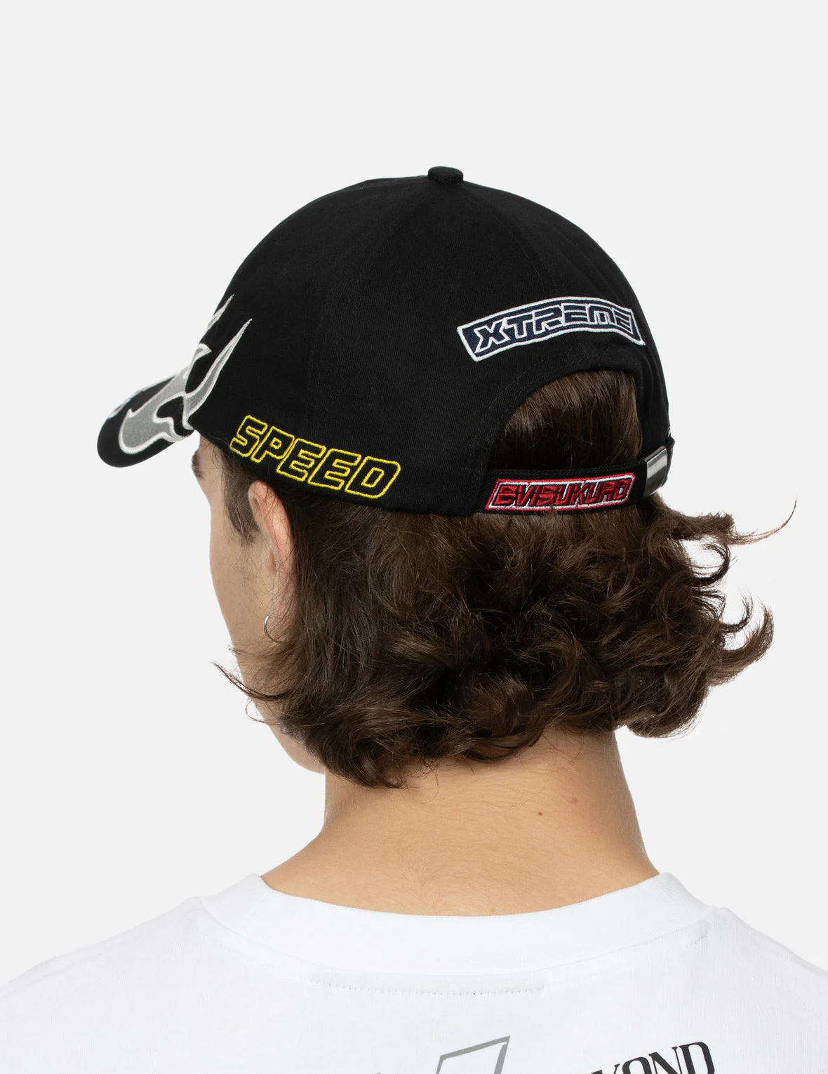 Racing Chrome Flame and Kamon Embroidery Cap - Image 4
