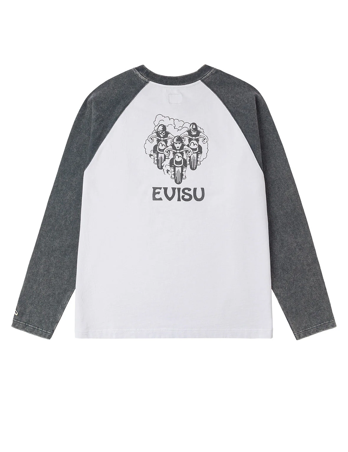 Retro Motocross Print Relax Fit Long-sleeve T-shirt - Image 21