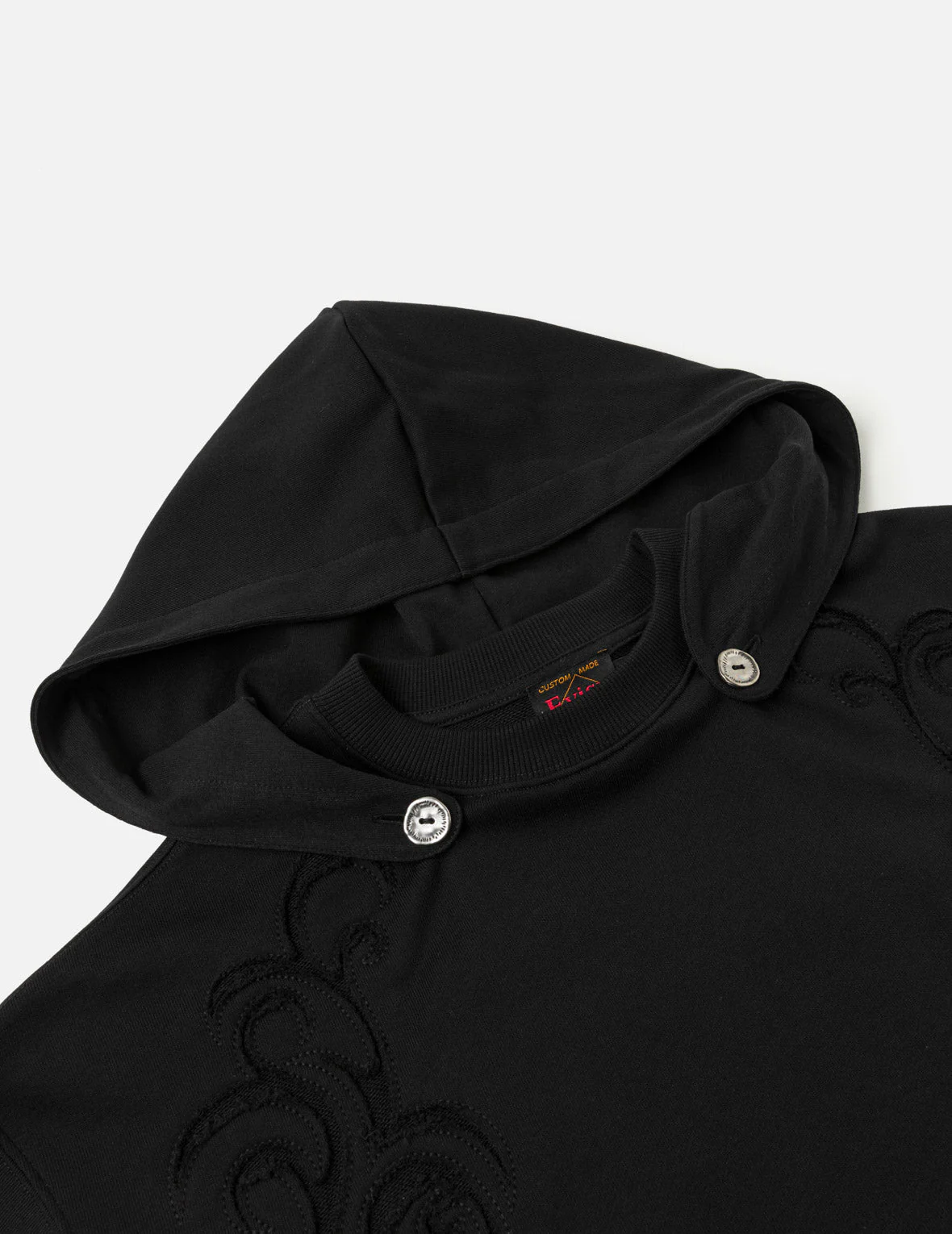 Reversed Fabric Patched Sweatshirt - Image 11