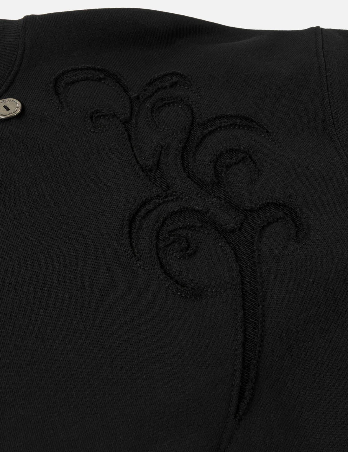 Reversed Fabric Patched Sweatshirt - Image 9