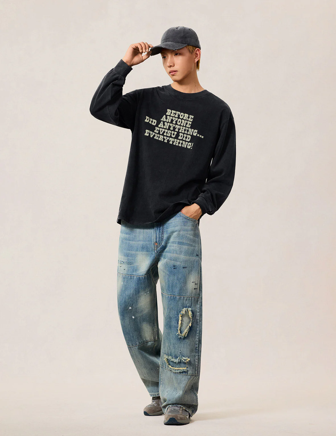 Reversed Seagull Slogan Long-sleeve T-shirt - Image 8