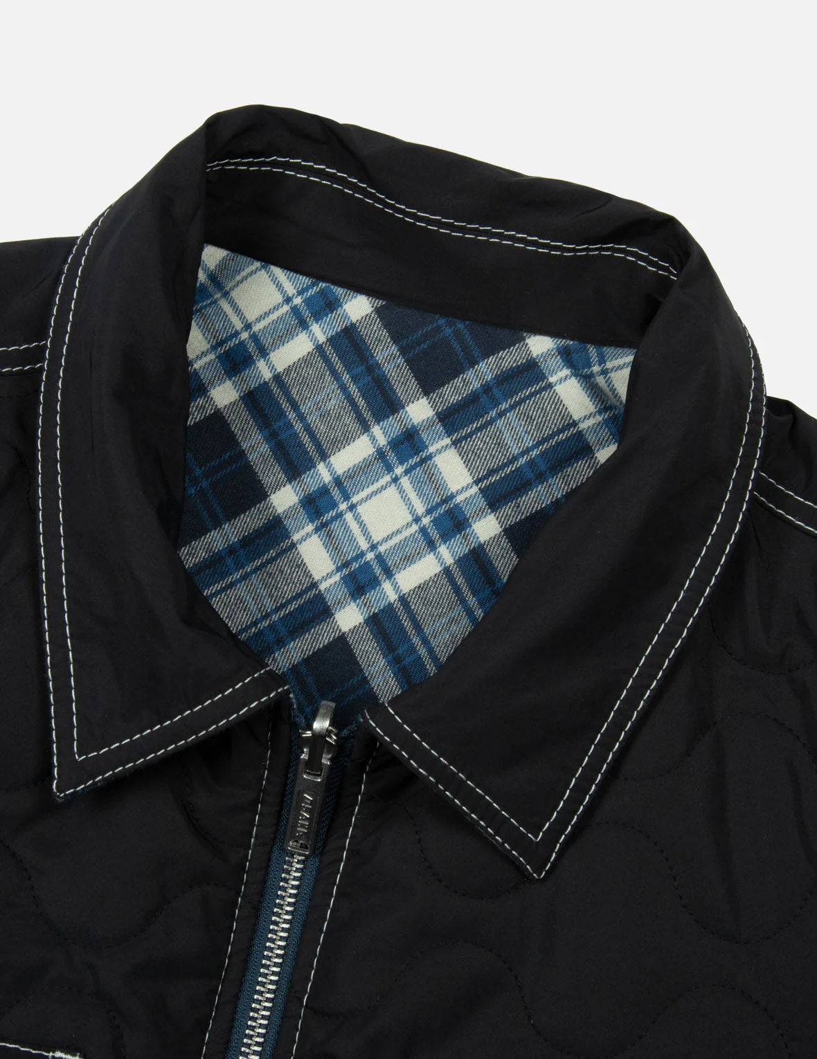 Reversible with Seagull Print Loose Fit Shirt Jacket - Image 9