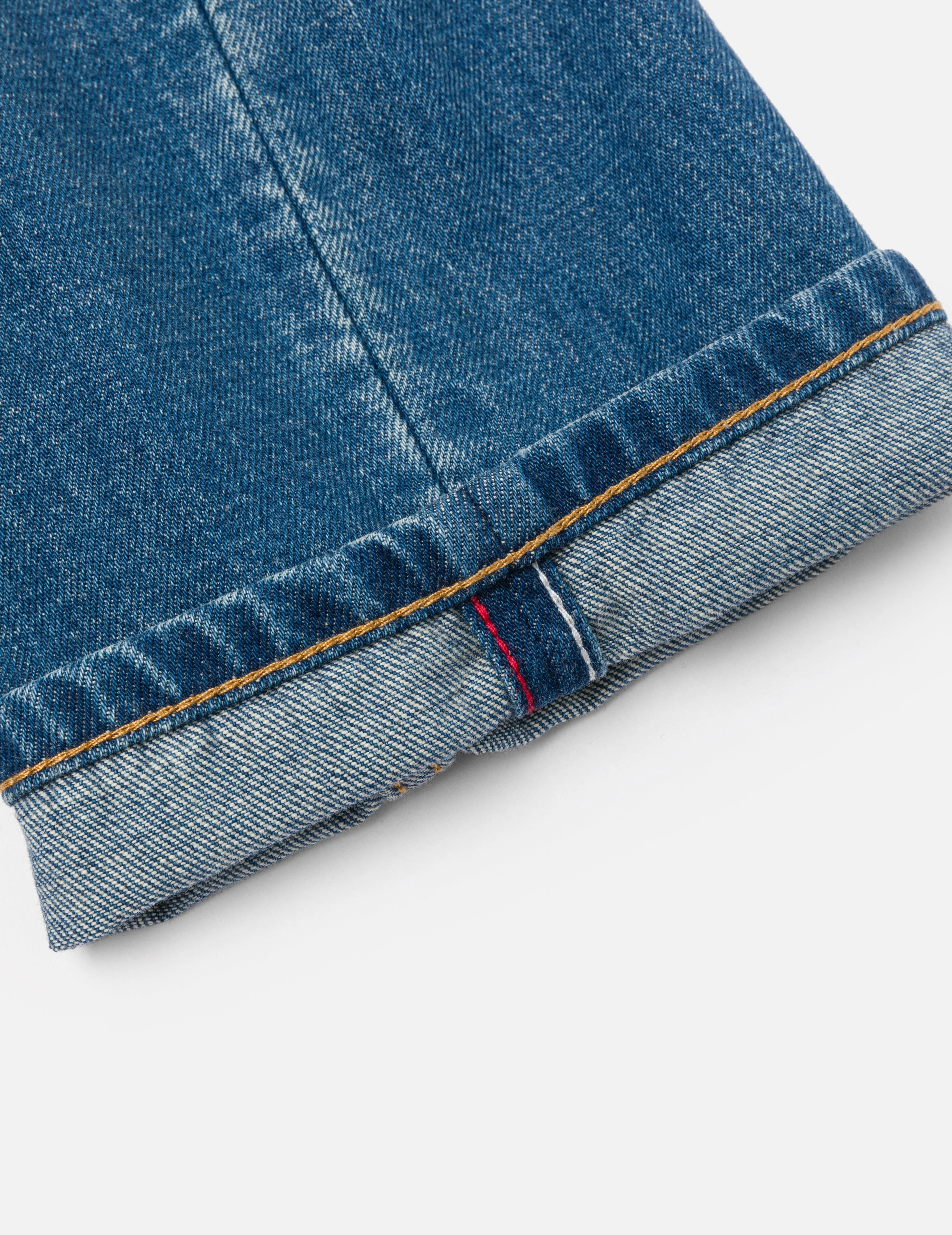 Rhinestone Logo and Seagull Print Boyfriend Jeans - Image 11