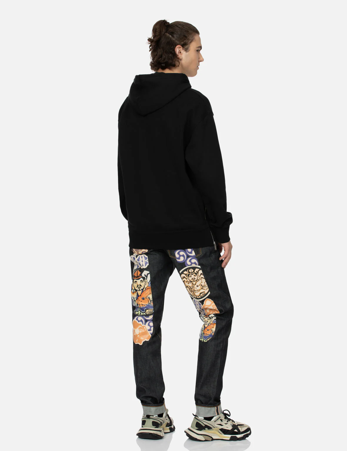 Rhinestone Seagull Relax Fit Hoodie - Image 4