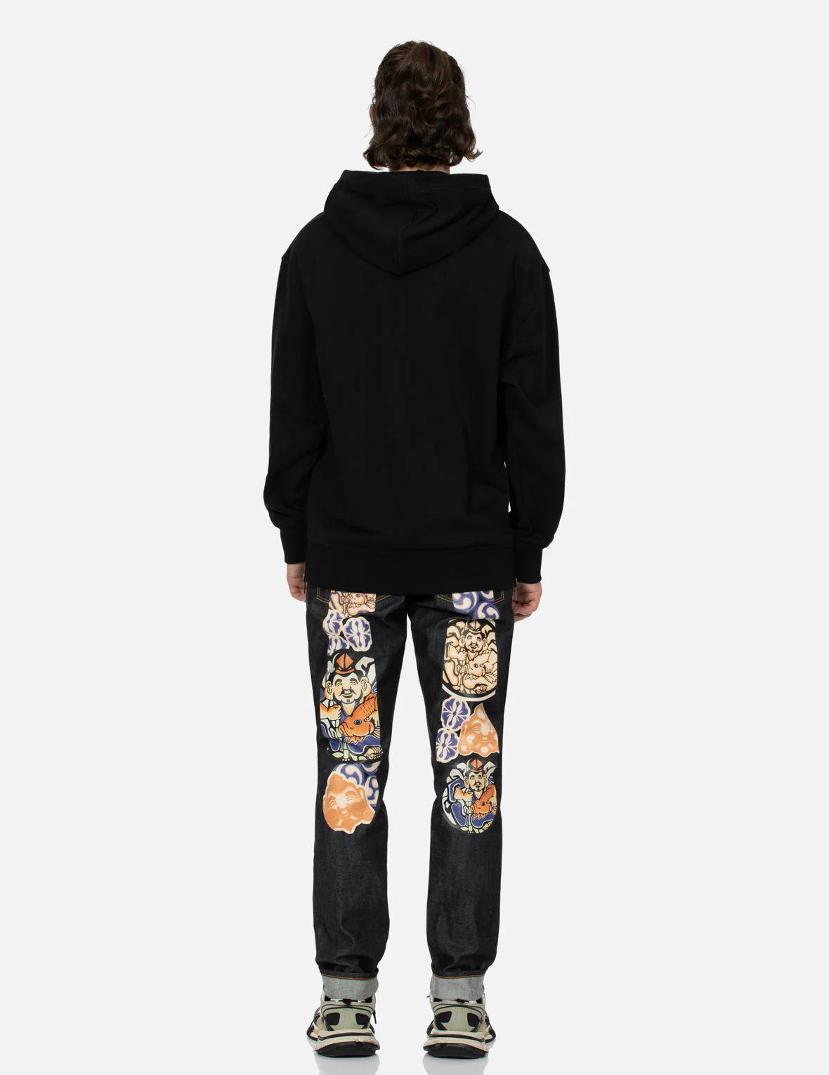 Rhinestone Seagull Relax Fit Hoodie - Image 6
