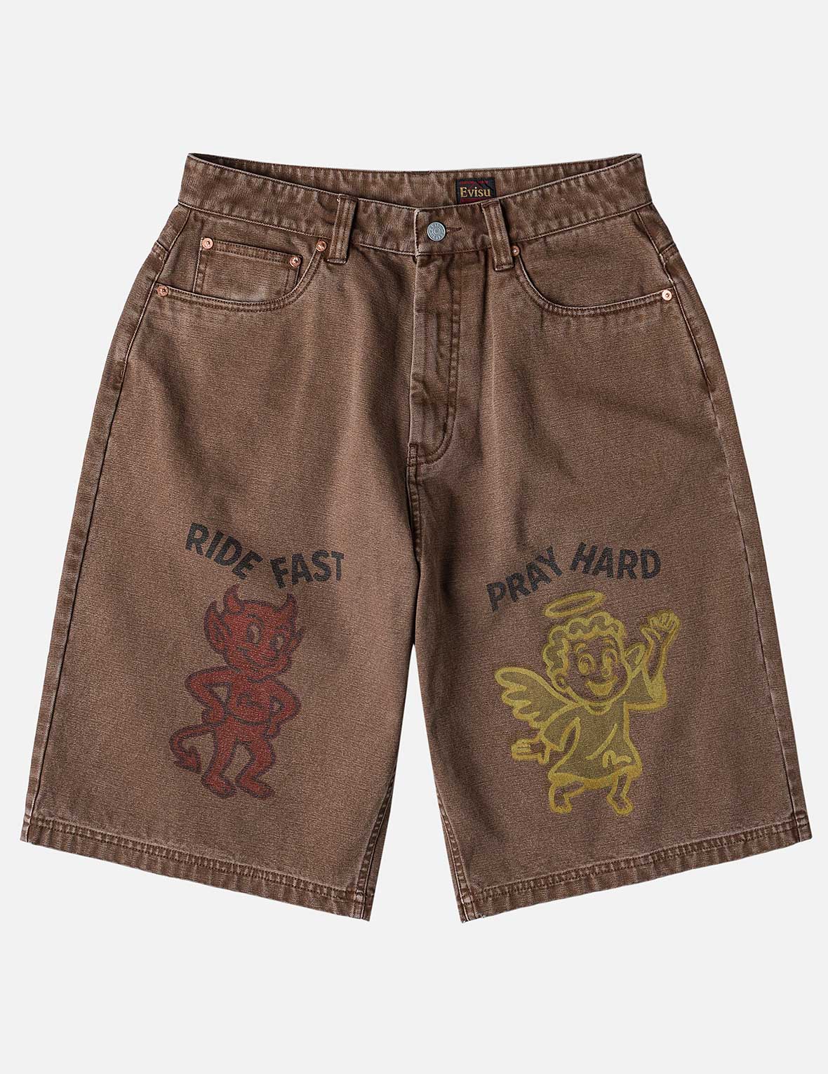 Washed Wide Wale Shorts - Image 3