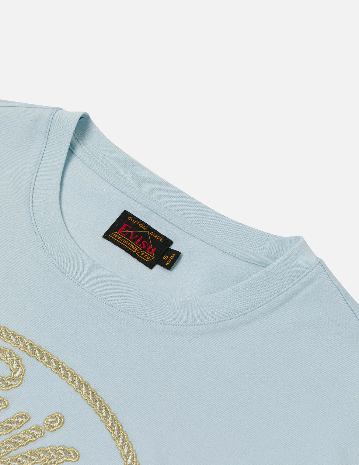 Rope Twist Logo and Anchor Embroidery Cropped T-Shirt - Image 6