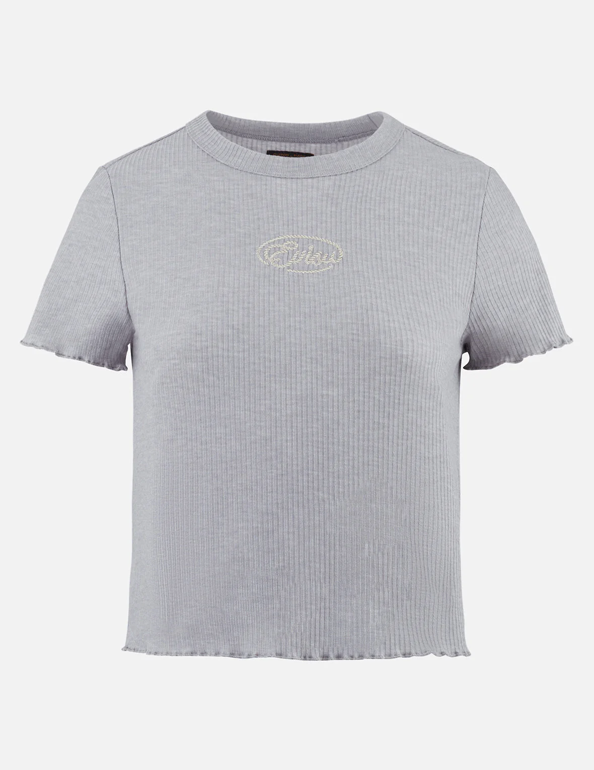 Rope Twist Logo Embroidery Fashion Fit T-shirt