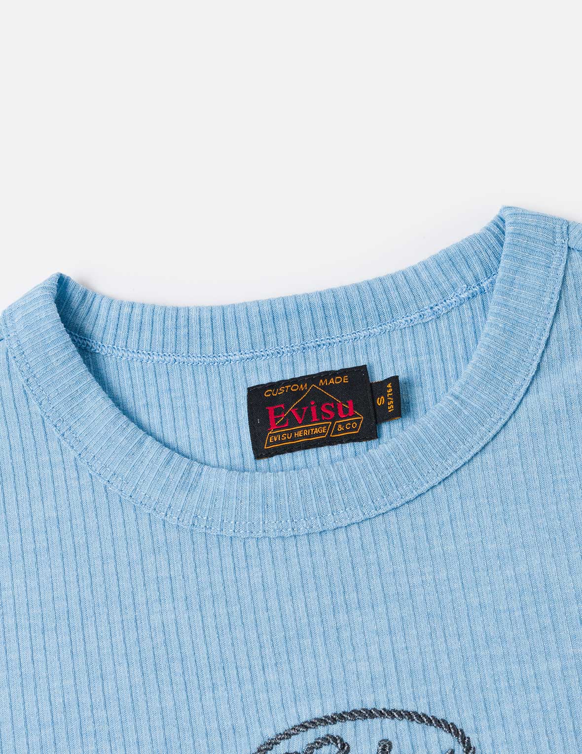 Rope Twist Logo Embroidery Fashion Fit T-shirt - Image 12