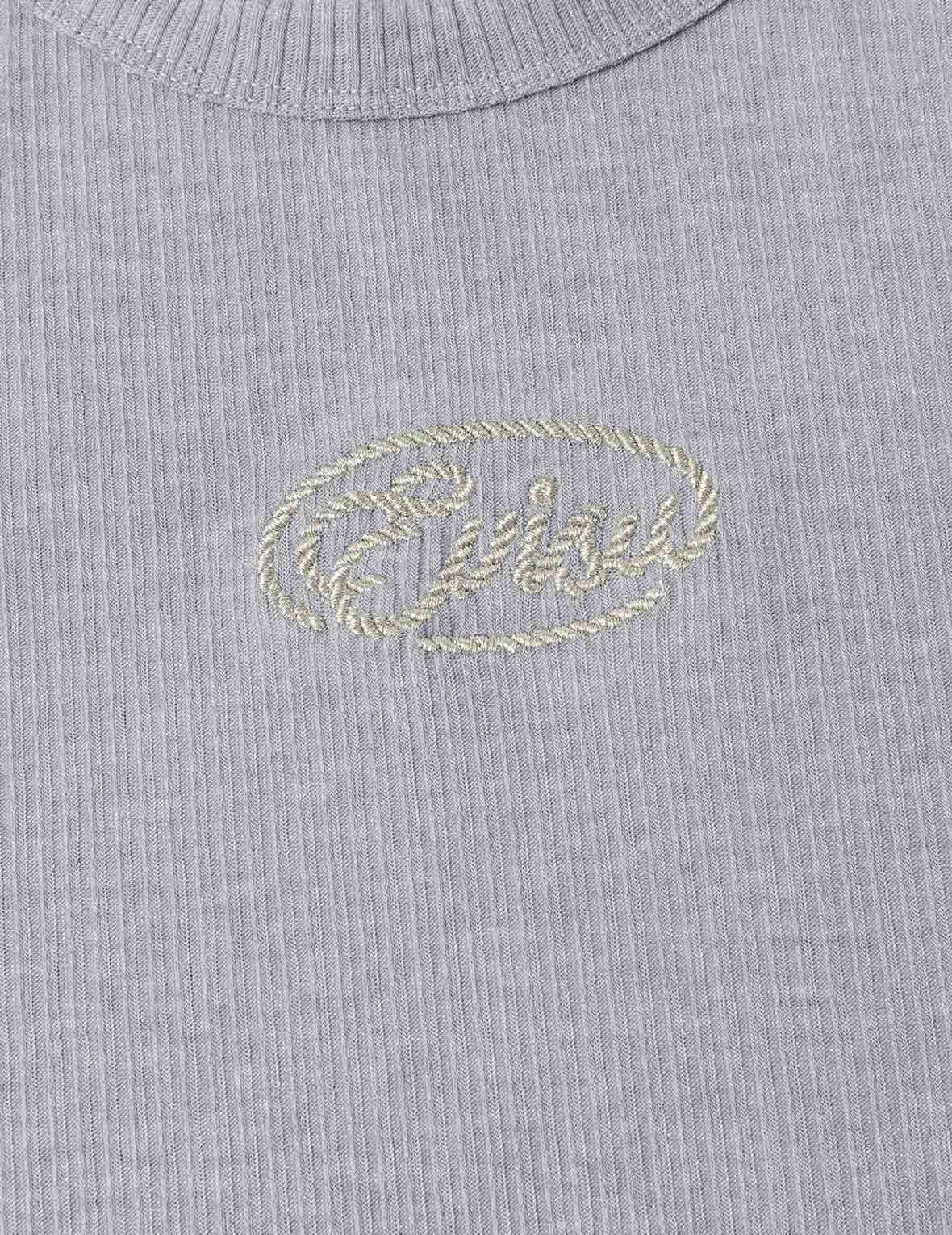 Rope Twist Logo Embroidery Fashion Fit T-shirt - Image 9
