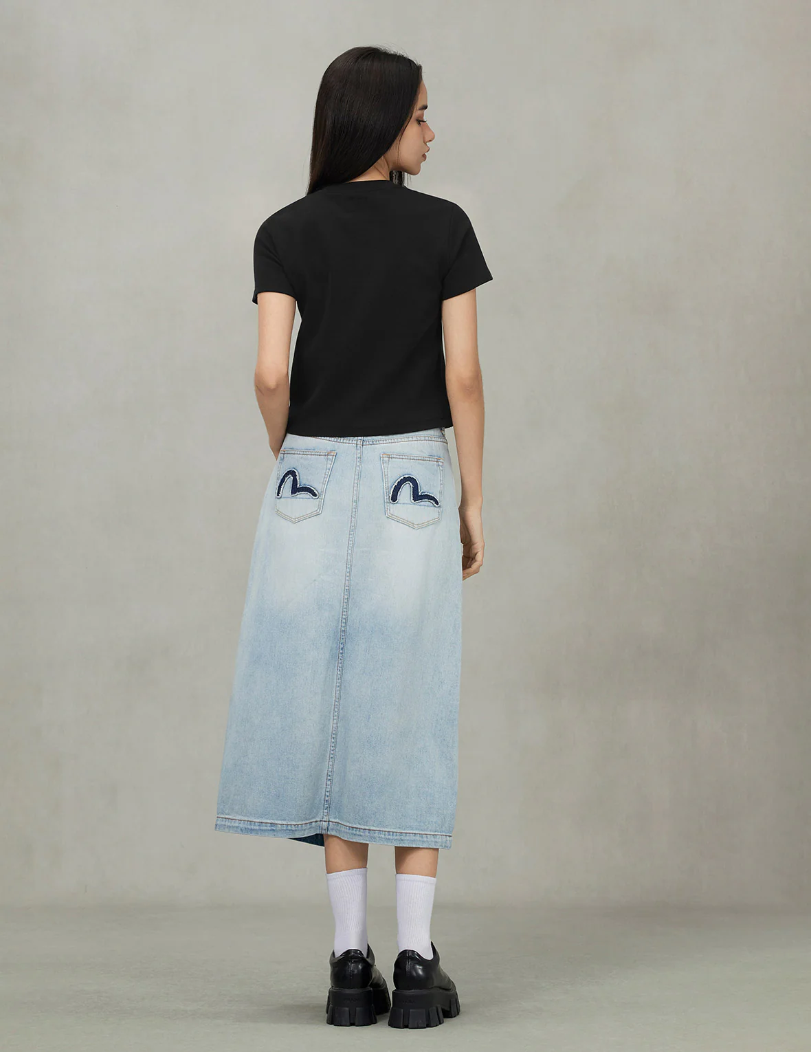 Rope Twist Slogan Embroidery Boyfriend T-Shirt - Image 4