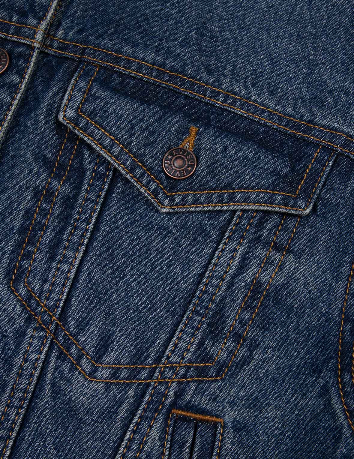 Roses Daicock with Studs Logo Loose Fit Denim Jacket - Image 8