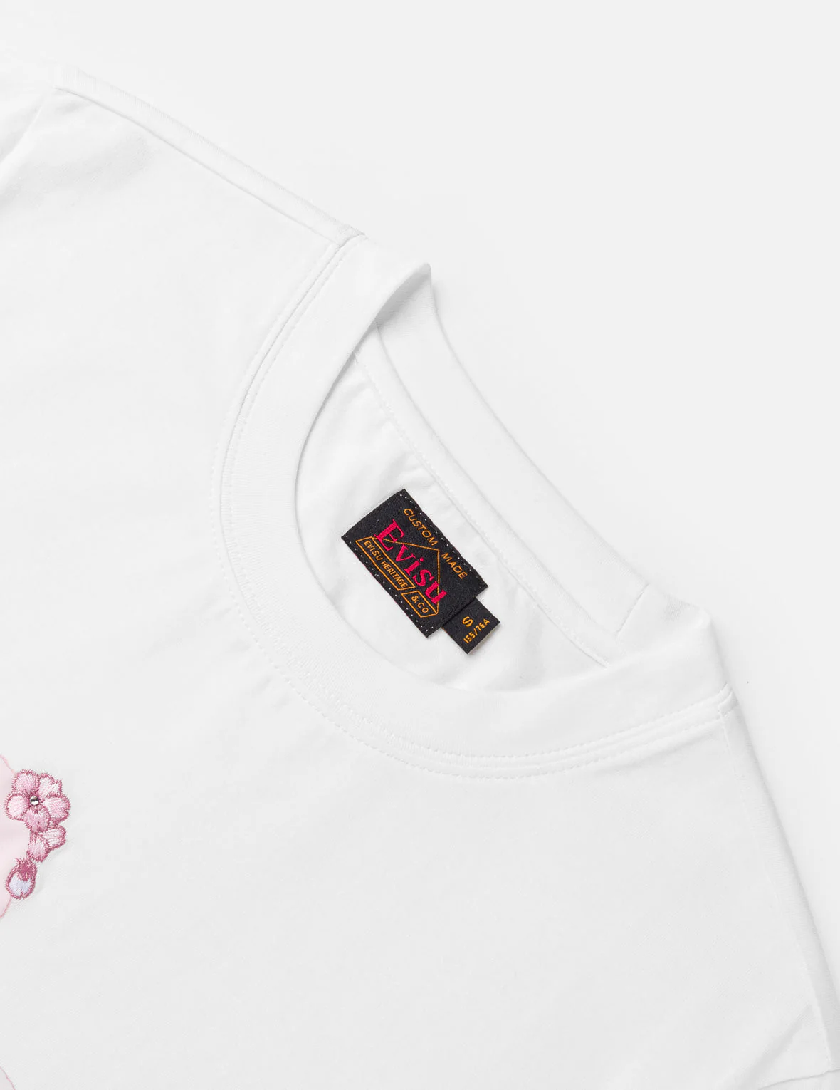 Sakura Embroidery Seagull Print T-Shirt - Image 17